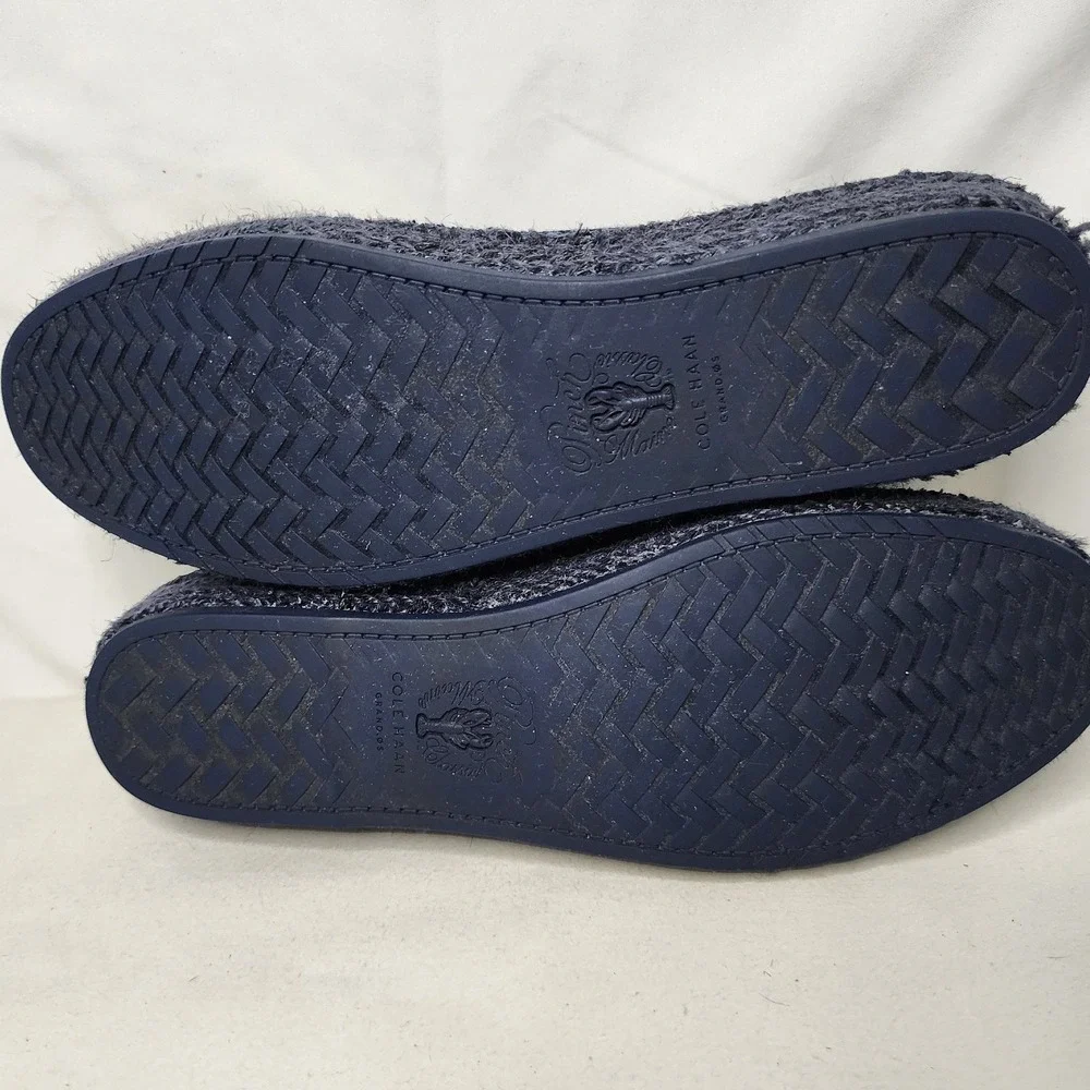 Cole Haan Pinch Maine Classic Navy Blue Leopard Loafers Size 9B